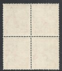 New Zealand Scott B13 Mnh Block 4 - 1938 1p   1p Red Semi-postal Issue