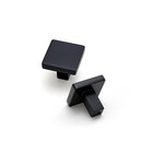 Aibeli 10 Pack Matte Black Cabinet Knobs Square Cabinet Knobs Black Drawer
