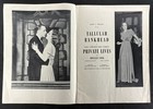 Tallulah Bankhead    private Lives    Theatre Program  c 1948  