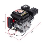 Engine Motor 212cc 4-stroke Electric Start Horizontal Engine Go Kart Gas 7 5 Hp
