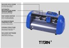 15  Uscutter Table Titan 3 Craft Vinyl Cutter  Arms Contour Cutting Professional