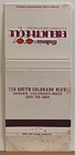 Galleria Bibliotheque Discotheque Denver Co Colorado Vintage Matchbook Cover