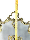 Antique Rococo Revival Cherub Fireplace Screen Gilt Metal French Louis Xv 30