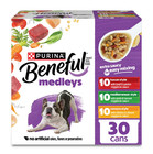  2 Pack  Purina Beneful Medleys Wet Dog Food Real Soft Beef  Chicken   Lamb