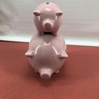His Money Her Money Funny Pink Stacked Ceramic Piggy Bank Humorous