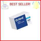 Oxford Blank Index Cards  4  X 6   White  300 Count  1 Pack   10002ee 