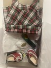 American Girl Doll Molly School Plaid Jumper   Blouse  Outfit - Nib
