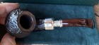 Peterson Newgrange Spigot Bent Apple  xl02  Fishtail Pipe Sterling Silver