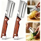 2pcs Vegetable Peeler 3 In 1 Multi-functional For Kitchen Stainless Steel Peeler