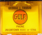 Vintage-xxrare- gulf Gas   Oil Service  Flip Top Advertising Lighter Gently Used