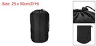 Stuff Sack 10x20  Waterproof Outdoor Drawstring Bag For Camping Black