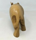 Vtg Hand Carved Teak Wood Rhino Rhinoceros Sculpture Figurine Kenya Africa Ks21