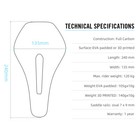 3d Printed Carbon Bicycle Saddle Ultralight 135mm For Mtb Gravel Road Bike Seat