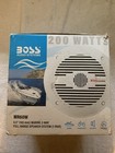 Boss Audio Mr60w White 6 5  2-way 200w Marine Boat Coaxial Stereo Speaker  pair 