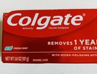 2 Colgate Optic White Stain Fighter Toothpaste Fresh Mint Gel 3 8 Oz Exp 03 28