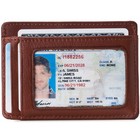 Alpine Swiss Mens Rfid Money Clip Leather Minimalist Wallet Card Case Id Window