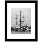 12x16 Picture Frame  Display Pictures 8 5x11 With Mat Or 12 X 16 Without Mat