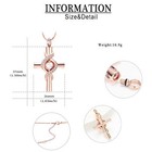 Cross Urn Necklace For Ashes Stainless Steel Cremation Jewelry Memorial Necklace