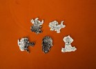 2025 Wdw Hidden Disney Pin Blue Series Hidden Mickey Pin Set Of 5