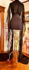 Antique Victorian Edwardian Chantilly Lace Mourning Veil Flounce 13    X 20    Wide