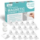 Magnetic Cabinet Locks For Baby Proofing - Easy Install Child Safety Latches  20