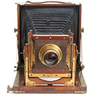 Very Rare Vintage British Mahogany Antique Large Format Camera 5x7 