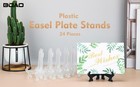 Plastic Easel Plate Display Stands Holders Picture Easel For Wedding