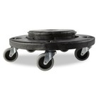 Rubbermaid Commercial Fg264000bla Container Dolly For Brute 20-55 Gal