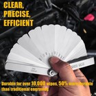 Feeler Gauge Set 2pcs Stainless Steel 32 Straight 16 Offset Blades Sae Metric