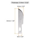 40pcs Exacto Knife Blades  10 Hobby Knife Replacement Blades Refills