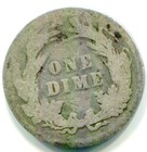 1893 Silver Barber Dime     Better Date   