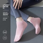 Pilates Socks With Grips For Women  Sticky Non 4pairs-black white pink green