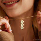 Customized Paw Print Name Necklace     Personalized Pet Memorial Jewelry Gift