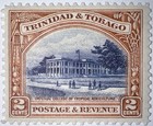 Travelstamps  Trinidad   Tobago Stamps Sc  35 Mint  Og  Hinged  2 Cent  12 Perf
