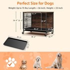 Large Heavy Duty Dog Crate Wooden Kennel Cage With Tray End Table Pet Furniture