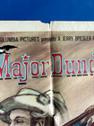 Major Dundee 1965 Original Movie Poster Charlton Heston James Coburn Berger