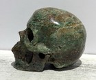 African Chrysocolla Skull 3 5    Natural Stone Carving