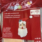 Lot Of 2 - Creatology Christmas Santa Claus Craft Stick Ornament Kits - Nip