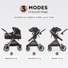 2 In 1 Convertible Baby Stroller Infant Bassinet Stroller Pram Carriage Black