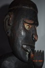 Papua New Guinea Hook Figure  Hdwd  Shell Eyes 1900s 20 