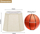 Rectangle Lamp Shades Set Of 2  10 5  X 10 x 13  Medium Cut Corner Beige Lampsha