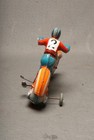 Vintage Technofix Ge 225 Tin Wind-up Motorcycle - German Toy - Working