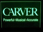Carver   elite Series  Etched Acrylic Led Sign W black Acrylic Base