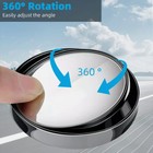 2pcs Rear View Mirror Blind Spot Mirrors Round Hd Glass Side For Car Convex 360  