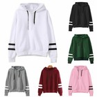 Women Ladies Girl Long Sleeve Hoodie Sweatshirt Pullover Blouse Casual Sport Top