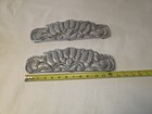 Vintage Ornate Cast Metal Furniture Hardware   Decorative Mounts     Pair    