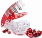 Cherry Pitter Tool 6 Cherry Pit Remover Stainless Steel Olive Pitter Red