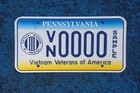 Pennsylvania Vietnam Veteran Sample License Plate