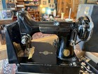 1950 Singer 221-1 Featherweight Sewing Machine W Case Pedal Runs Ships Fast Now 