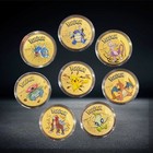 Metal Gold Pokemon Collectable Coins Pokemon Card Collectors Gift Coin